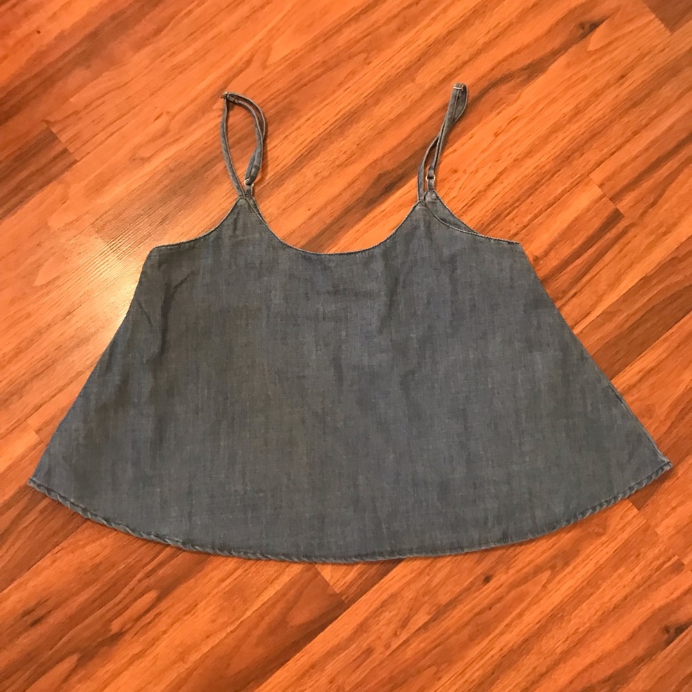 Paper Crane denim tank
